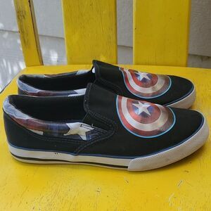 Marvel Avengers Captain America Slip On Shoes Youth 6